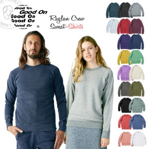  피그먼트 으로 격단 10 GOOD ON 굿 온 긴 소매 다이 라그 랭크 루스 웨트 셔츠 트레이너 gobw-101p 맨즈