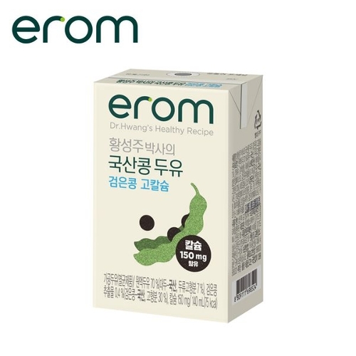 이롬 황성주 국산콩 두유 검은콩 고칼슘 140ml (72개)_이미지