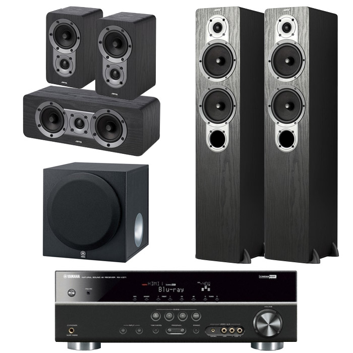 야모 S426 5.1채널 + 야마하 AV리시버 (RX-V371, YST-SW012)_이미지