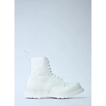 메종마르지엘라 MM6 x Dr. Martens 남성 1460 가죽 부츠 mmd0161002wht