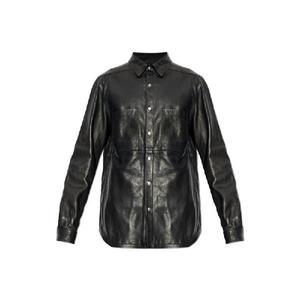 릭오웬스 버튼 가죽 재킷 RU02E1744LNV 09 T