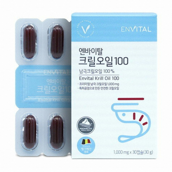 엔바이탈 크릴오일 100 30캡슐 (1개)