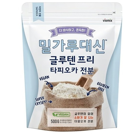 알티스트 밀가루대신 글루텐프리 타피오카 전분 500g (4개)_이미지