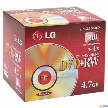 LG전자 DVD+RW 4.7GB 4x 쥬얼 10장