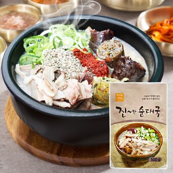창구식품 진한<b>순대국</b> 500g