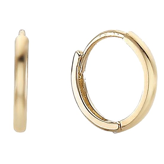 미니골드 베이직 12mm 링 귀걸이 ECPM4019_이미지