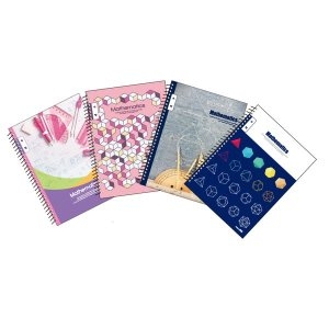 바른손 1000 초등수학 스프링노트 2분할 8분할 24매