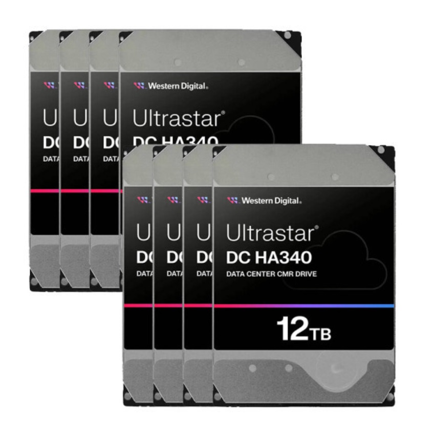 Western Digital Ultrastar DC HA340 패키지 7200/512M WUS721212BLE6L4 (8x12TB)_이미지