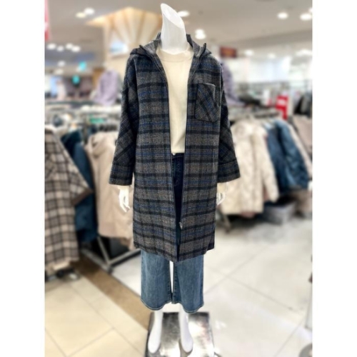 고세 소 이브존01후드체크하프코트TG4HA08A_이미지