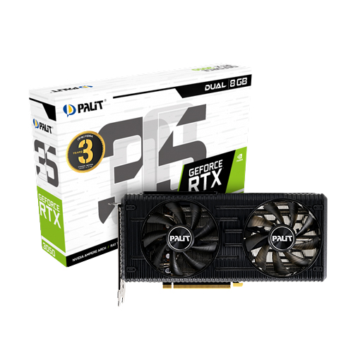PALIT 지포스 RTX 3050 Dual D6 8GB_이미지