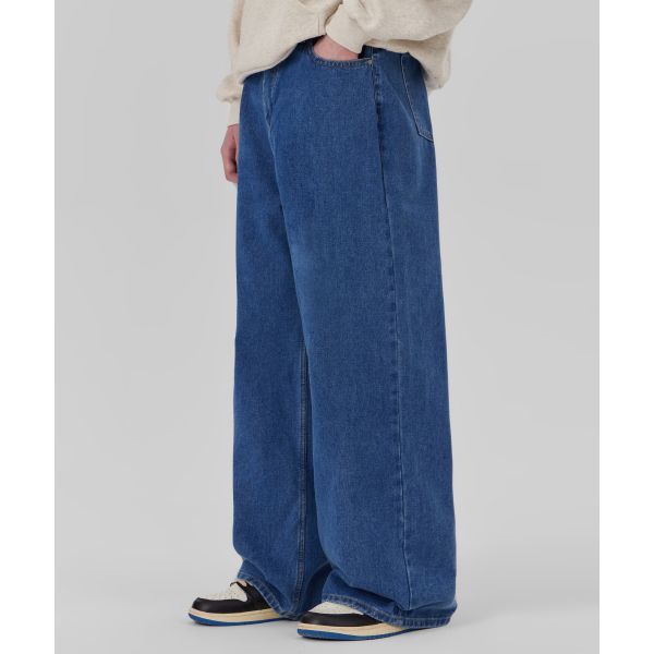이지 와이드 데님 팬츠 (기모 옵션)