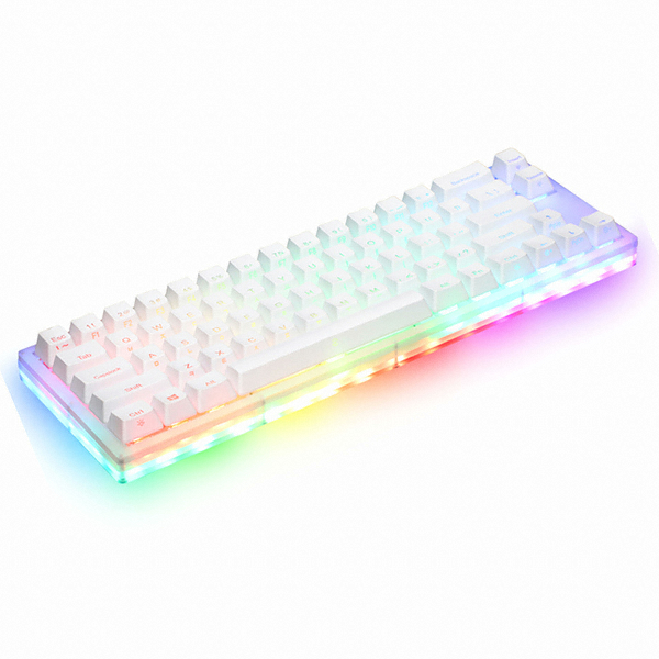 COX 피네스 66키 아크릴 RGB 게이트론 퀵스왑 키보드 (갈축)_이미지