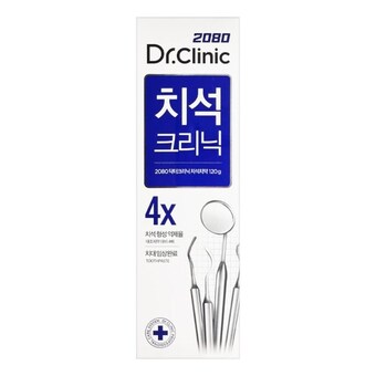 <b>2080</b> 닥터크리닉 고불소 치석 <b>치약</b> 120g