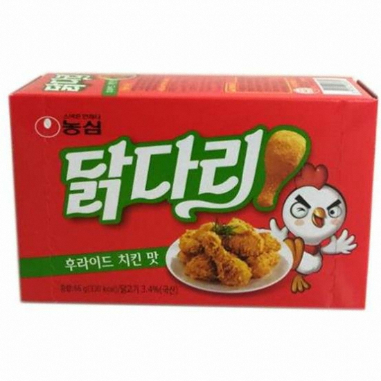 농심 닭다리 후라이드 치킨맛 66g (5개)