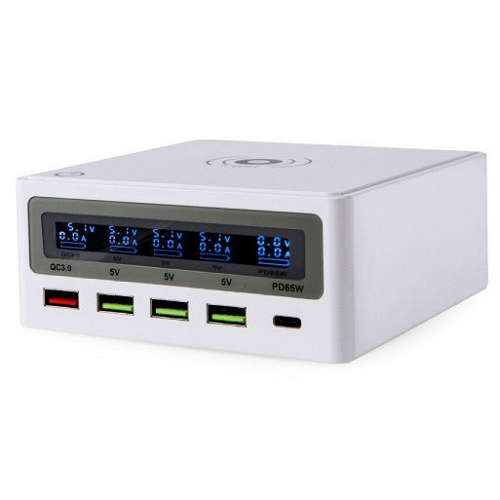 파워윈 PD PPS 130W 5포트 GaN 유무선충전기 868KW