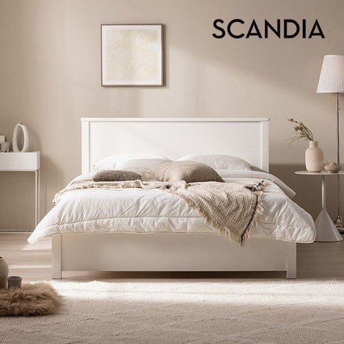 스칸디아  리즈 프리미엄 원목 침대 Q (유로탑독립)