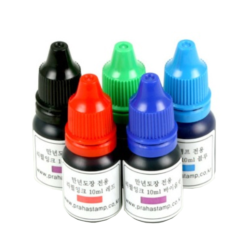 만년도장 리필잉크 10ml