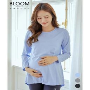 블룸 슬림 긴팔 임산부 요가티셔츠