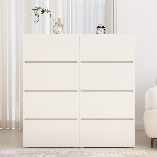 라샘 파인 4단 와이드 서랍장 1200