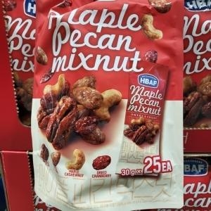 (주)바프 HBAF 메이플 피칸 믹스넛 30g x 25입 750g