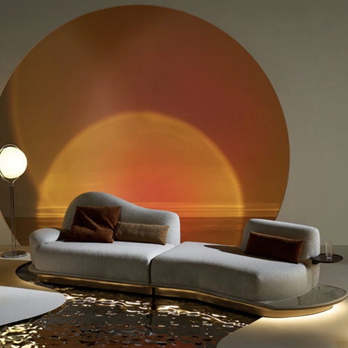 리바트 세렌 카우치형 패브릭 소파 4인용