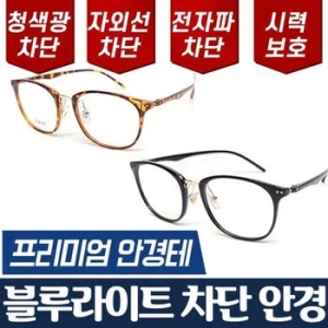 블루라이트 청색광 차단 안경 더블도트 동글이 안경테_이미지