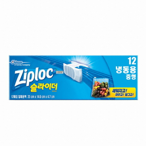 SC존슨 지퍼락 파워쉴드 슬라이더 냉동용 (중) 12매 (6개(72매))