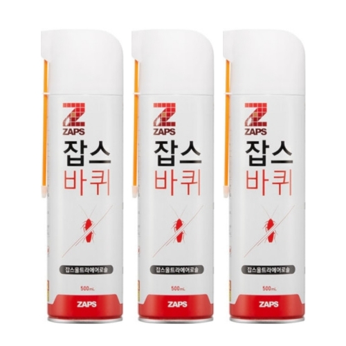 잡스 울트라에어로솔 살충제 3개 500ml_이미지