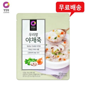 대상 청정원 우리쌀 야채죽 60g (3개)_이미지