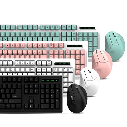 QSENN MK310 버티컬 Wireless Combo (블랙)