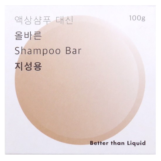 동구밭 올바른 샴푸바 지성용 100g (1개)