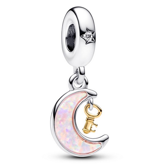 판도라 투톤 키 앤 문 댕글 참 762985C01