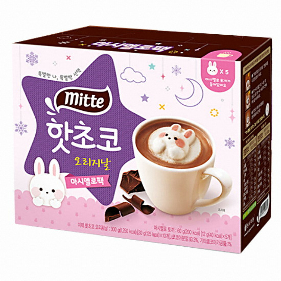 동서식품 미떼 핫초코 오리지날 마시멜로팩 토끼 10T (1개)_이미지