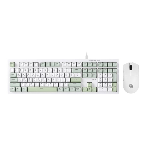 지클릭커 OFFICEPRO OPS990 사일런스 M 108 키보드 무선 마우스 세트 (Greenwich)_이미지