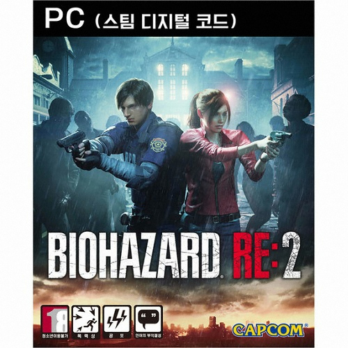 캡콤 바이오하자드 RE:2 한글판 (PC, 스팀코드)