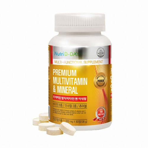 뉴트리디데이 프리미엄 멀티비타민 앤 미네랄 츄어블 90정 (1개)_이미지