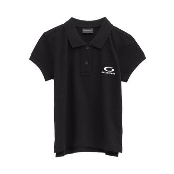 발렌시아가 블랙 면 반팔 티셔츠 150910511_이미지