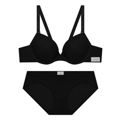 게스언더웨어 스퀘어라벨 프레시 브라 팬티 세트_이미지