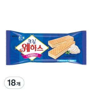 해태제과 크림 웨하스 50g (18개)_이미지