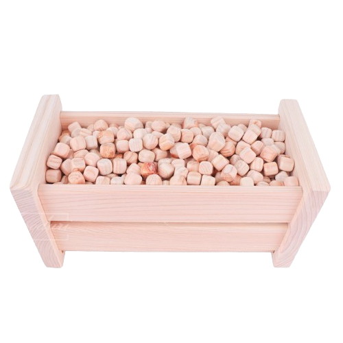 순수편백나무 바스켓 자연기화식 가습기 소+13mm 고급편백칩 1kg 세트