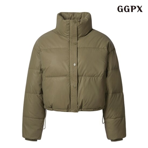  GGPX 여성 하이넥 캐쥬얼 베이직 스트링 긴팔 패딩 점퍼 GODJJ009D