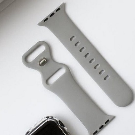 폰트리 힐링쉴드 애플워치 스트랩 실리콘 SL 시리즈 (클라우드 그레이) (42mm/44mm/45mm/49mm)_이미지