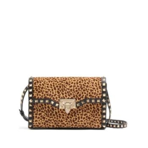 발렌티노 가라바니 락스터드 애니멀 프린트 스몰 숄더 백 WB0181I