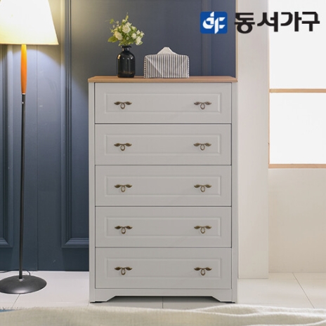 동서가구  이즈 제이미 5단 서랍장 800