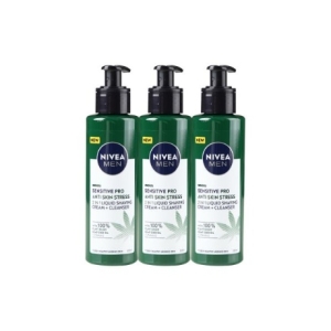 니베아 맨 센서티브 햄프씨드 오일 리퀴드 쉐이빙 크림 200ml (3개)