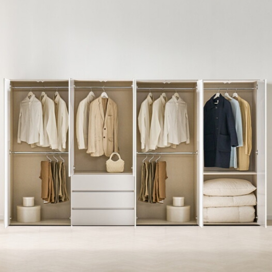 BIF보루네오 아르메 세인트 LPM 키큰장 터치 옷장세트 3200_이미지