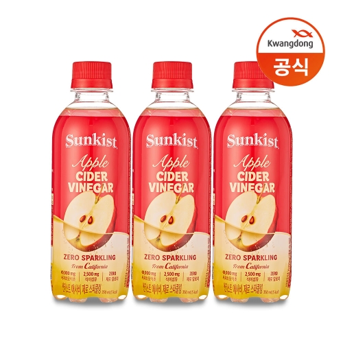썬키스트 애사비 제로 스파클링 350ml (48개)