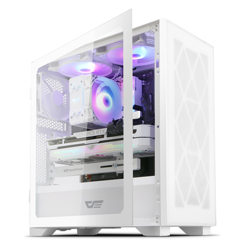 darkFlash DK1000 MESH 강화유리 (화이트)_이미지