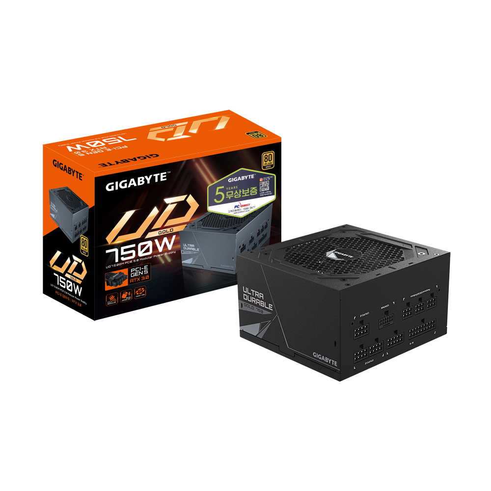 GIGABYTE UD750GM PG5 80PLUS골드 풀모듈러 ATX3.0 피씨디렉트