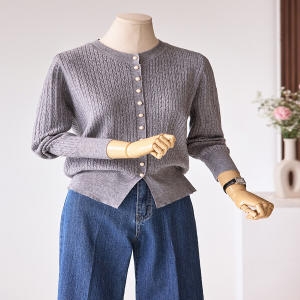 커스텀에이블 꽈배기 슬릿 가디건_T2501CD003A